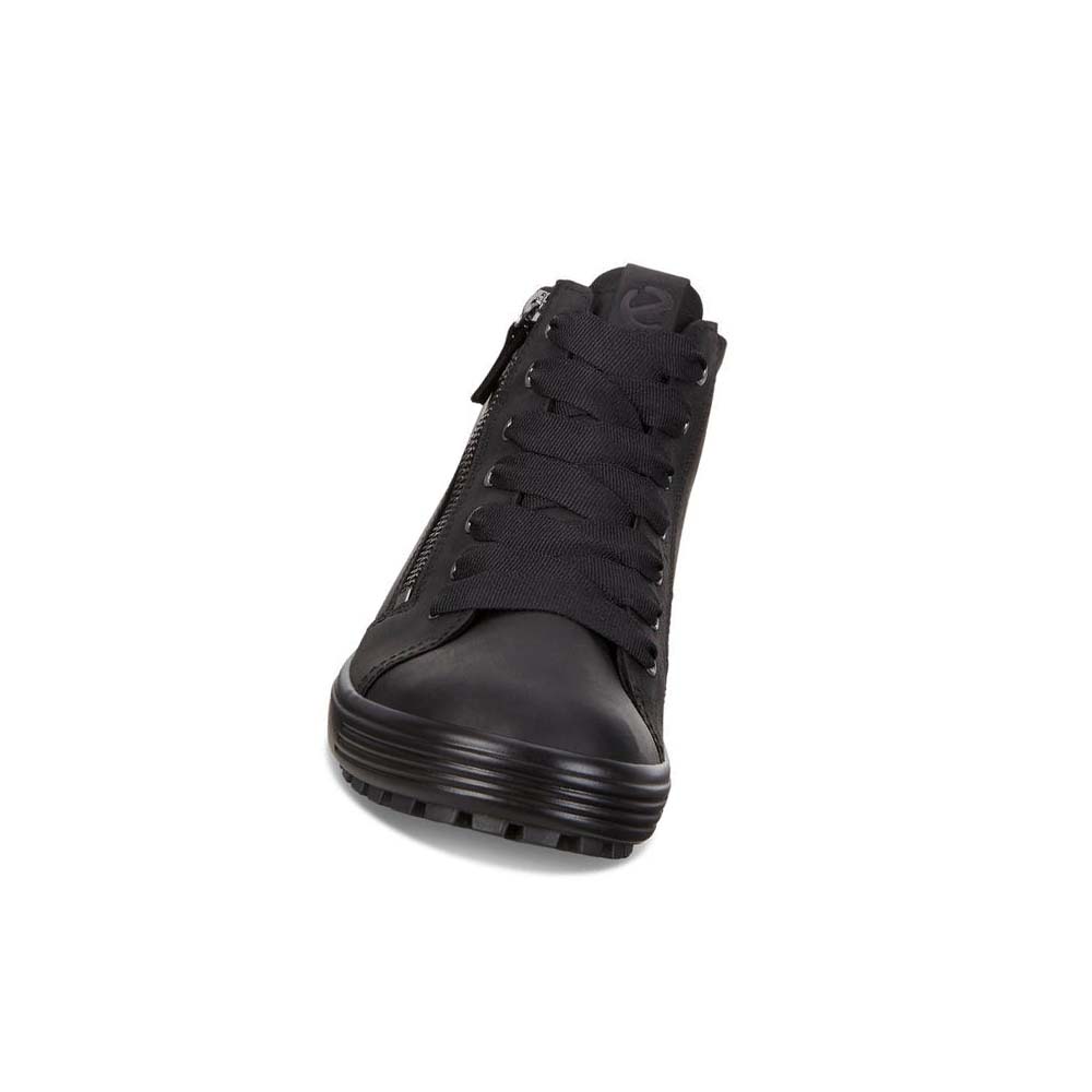 Women's Ecco Soft 7 Tred Gtx Hi Sneakers Black | Canada 246QMA